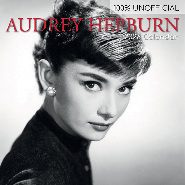 Audrey Hepburn - 2026 Square Wall Calendar 16 Months Planner Xmas New Year Gift