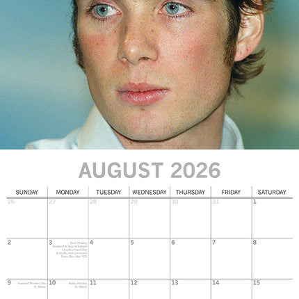 Cillian Murphy - 2026 Square Wall Calendar 16 Months Planner Xmas New Year Gift