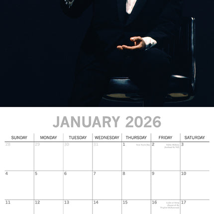 Frank Sinatra 2026 Square Wall Calendar 16 Month Planner Christmas New Year Gift