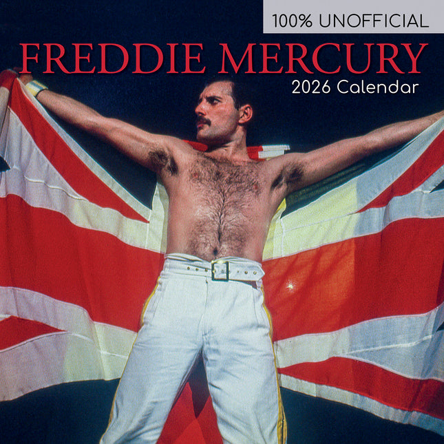 Freddie Mercury - 2026 Square Wall Calendar 16 Months Planner Xmas New Year Gift