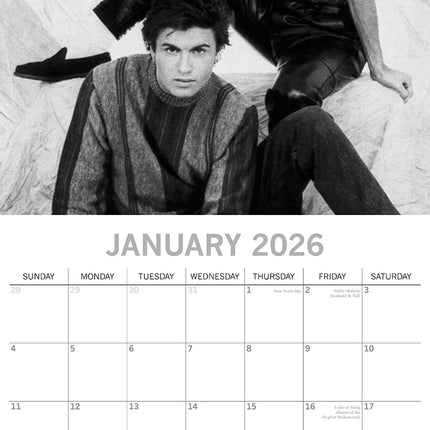 George Michael - 2026 Square Wall Calendar 16 Months Planner Xmas New Year Gift