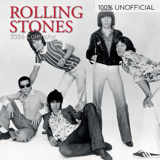 Rolling Stones - 2026 Square Wall Calendar 16 Months Planner Xmas New Year Gift