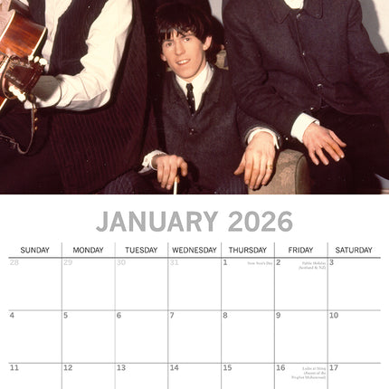 Rolling Stones - 2026 Square Wall Calendar 16 Months Planner Xmas New Year Gift