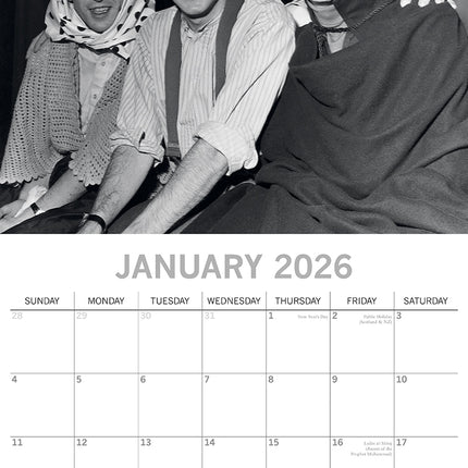 The Beatles - 2026 Square Wall Calendar 16 Month Planner Christmas New Year Gift