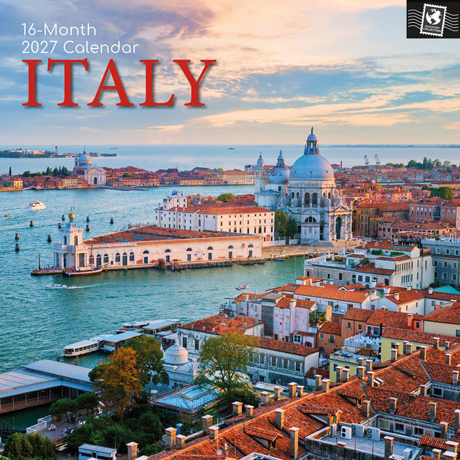Italy 2027 Premium Square Wall Calendar cover