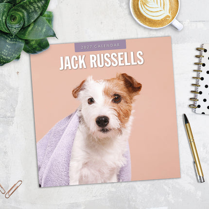 Jack Russells 2027 square wall calendar - image detail