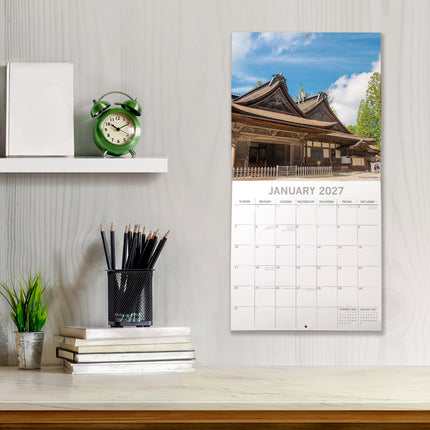 Japan 2027 Premium Square Wall Calendar lifestyle image