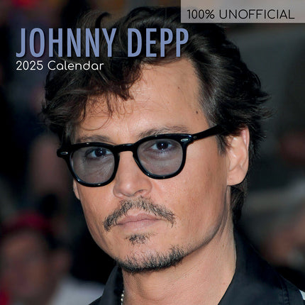 Johnny Depp - 2025 Square Wall Calendar 16 Months Premium New Year Planner Gift