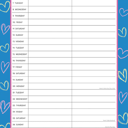 Just the Two of Us - 2025 Square Wall Calendar 16 Months New Year Planner Gift