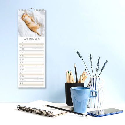 Kitten Love 2027 Premium Slim Wall Calendar lifestyle image