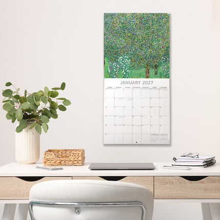 Klimt 2027 Premium Square Wall Calendar lifestyle image
