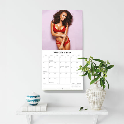 Ladies in Red 2027 square wall calendar - wall display