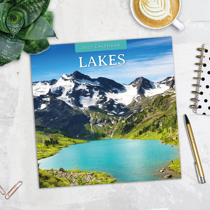 Lakes 2027 square wall calendar - image detail