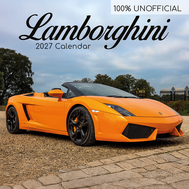 Lamborghini 2027 Premium Square Wall Calendar cover