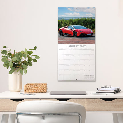 Lamborghini 2027 Premium Square Wall Calendar lifestyle image