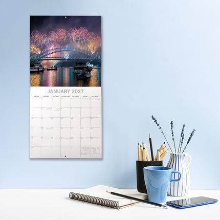Landmarks of Australia 2027 Premium Square Wall Calendar lifestyle image