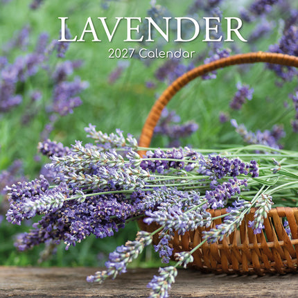 Lavender 2027 Premium Square Wall Calendar cover