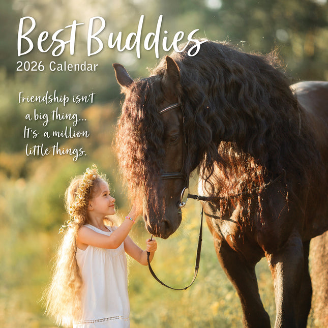 Best Buddies 2026 Square Wall Calendar 16 Months Planner Christmas New Year Gift