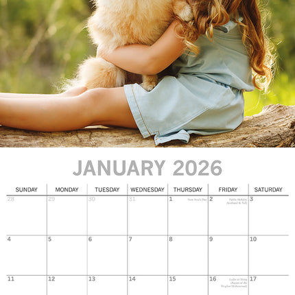 Best Buddies 2026 Square Wall Calendar 16 Months Planner Christmas New Year Gift