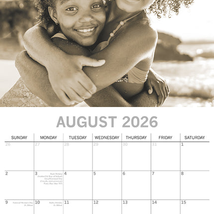 Friendship - 2026 Square Wall Calendar 16 Months Planner Christmas New Year Gift