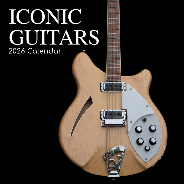 Iconic Guitars - 2026 Square Wall Calendar 16 Months Planner Xmas New Year Gift