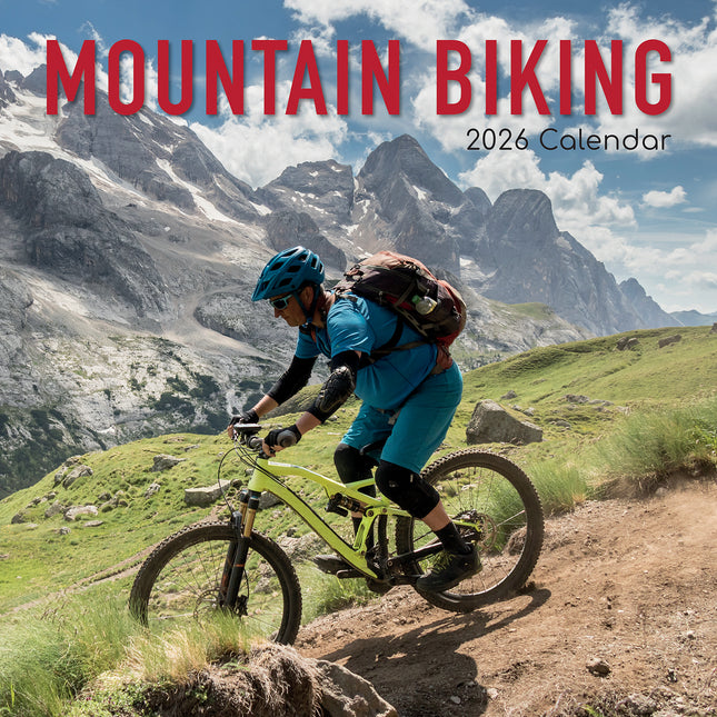 Mountain Biking - 2026 Square Wall Calendar 16 Months Planner Xmas New Year Gift