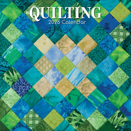 Quilting - 2026 Square Wall Calendar 16 Months Planner Christmas New Year Gift