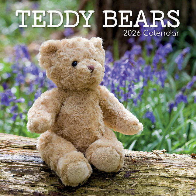 Teddy Bears - 2026 Square Wall Calendar 16 Month Planner Christmas New Year Gift