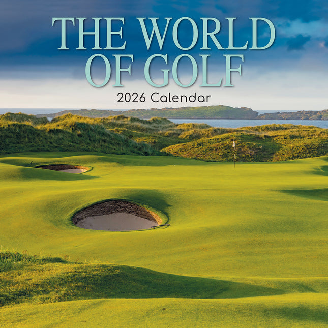 The World of Golf 2026 Square Wall Calendar 16 Months Planner Xmas New Year Gift