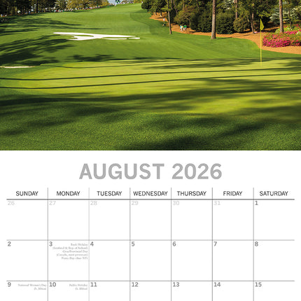 The World of Golf 2026 Square Wall Calendar 16 Months Planner Xmas New Year Gift