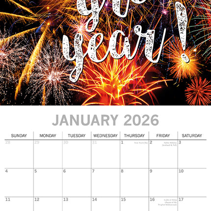 Today is going to be Awesome - 2026 Square Wall Calendar 16 Months Planner Gift