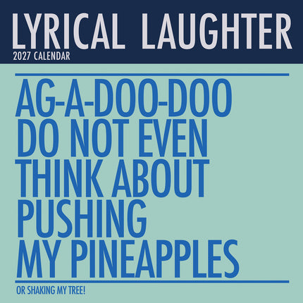 Lyrical Laughter 2027 Premium Square Wall Calendar cover