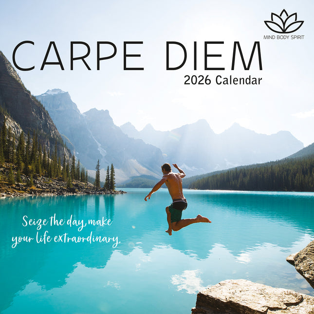 Carpe Diem - 2026 Square Wall Calendar 16 Months Planner Christmas New Year Gift