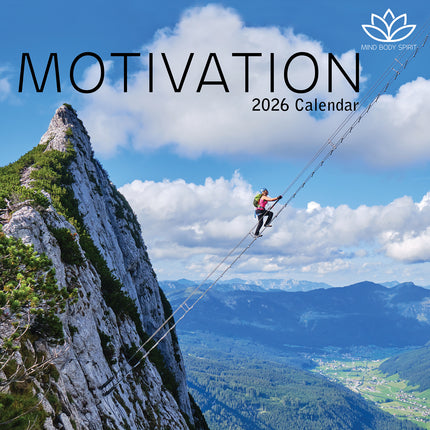 Motivation - 2026 Square Wall Calendar 16 Months Planner Christmas New Year Gift