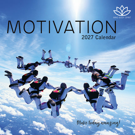 Motivation 2027 Premium Square Wall Calendar cover