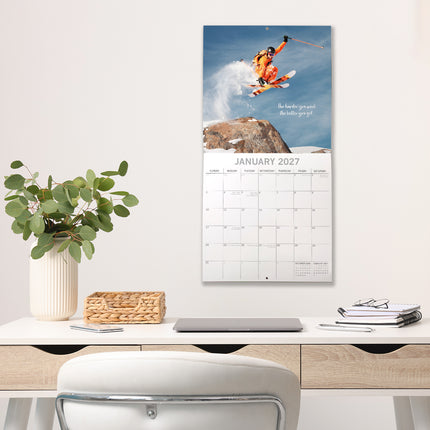 Motivation 2027 Premium Square Wall Calendar lifestyle image