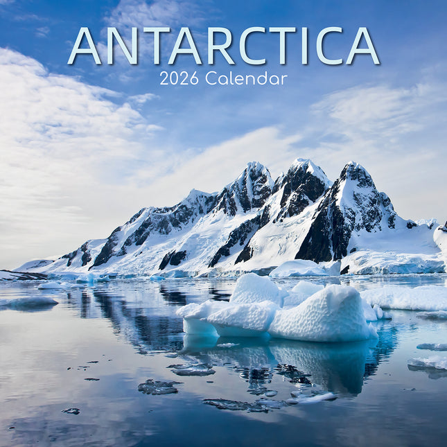 Antarctica - 2026 Square Wall Calendar 16 Months World & Travel Premium Planner