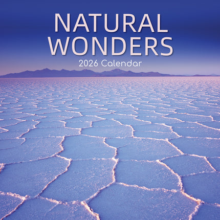 Natural Wonders - 2026 Square Wall Calendar 16 Month World & Travel Planner Gift