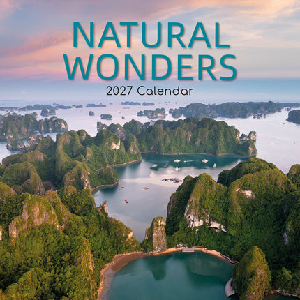 Natural Wonders 2027 Premium Square Wall Calendar cover