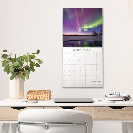 Natural Wonders 2027 Premium Square Wall Calendar lifestyle image