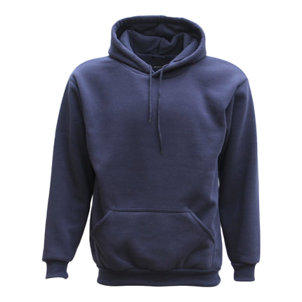 Adult Unisex Men's Basic Plain Hoodie Pullover Sweater Sweatshirt Jumper - Navy