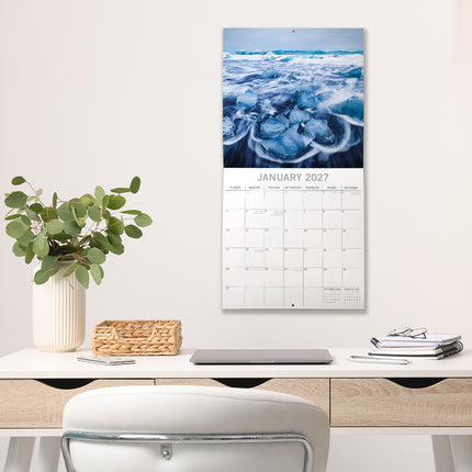 Oceans 2027 Premium Square Wall Calendar lifestyle image