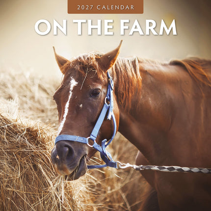 On The Farm 2027 square wall calendar - front cover