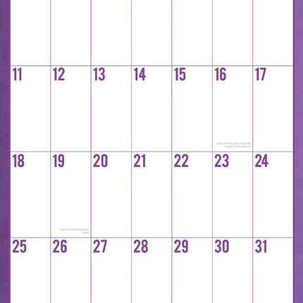 Large Print Calendar - 2026 Square Wall Calendar 16 Months School Family Planner