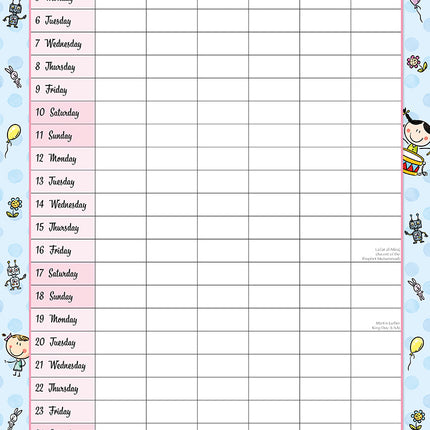Mum's Busy Day - 2026 Square Wall Calendar 16 Months Kids School Home Planner