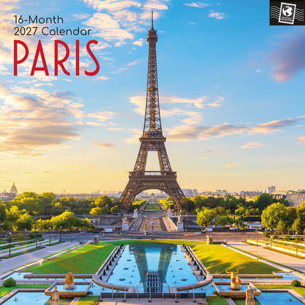 Paris 2027 Premium Square Wall Calendar cover