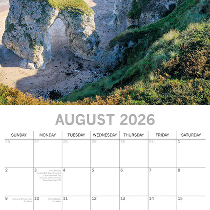Coastlines of Ireland 2026 Square Wall Calendar 16 Months World & Travel Planner