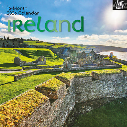 Ireland - 2026 Square Wall Calendar 16 Month World & Travel Premium Planner Gift