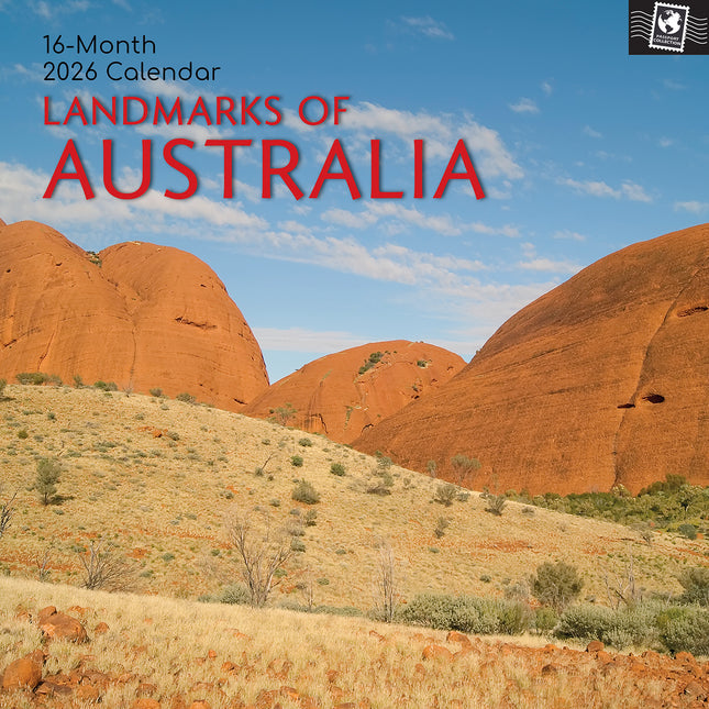 Landmarks of Australia 2026 Square Wall Calendar 16 Month World & Travel Planner