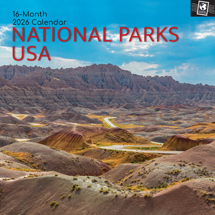 National Parks USA - 2026 Square Wall Calendar 16 Months World & Travel Planner